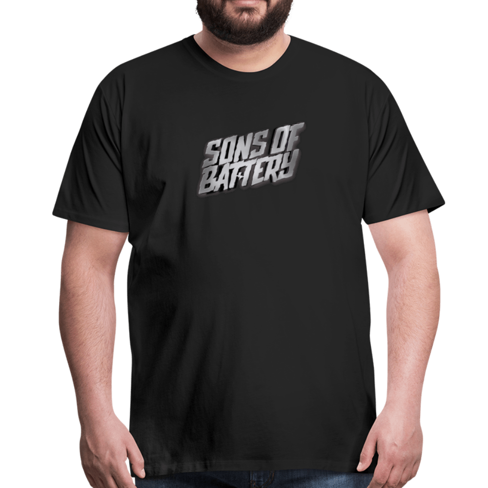 SONS OF BATTERY - Signature 3D - Männer Premium T-Shirt - Sons of Battery® - E-MTB Brand & Community