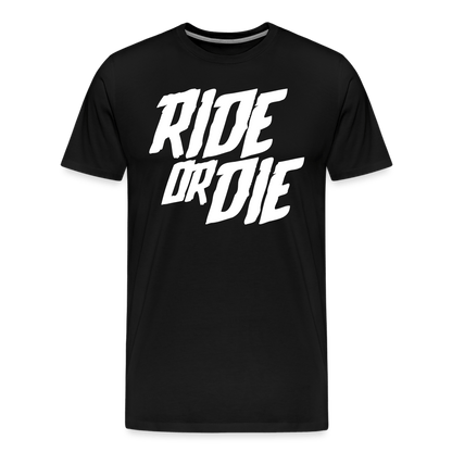 SPOD Männer Premium T-Shirt | Spreadshirt 812 Schwarz / S Ride or Die - Männer Premium T-Shirt bis 5XL E-Bike-Community
