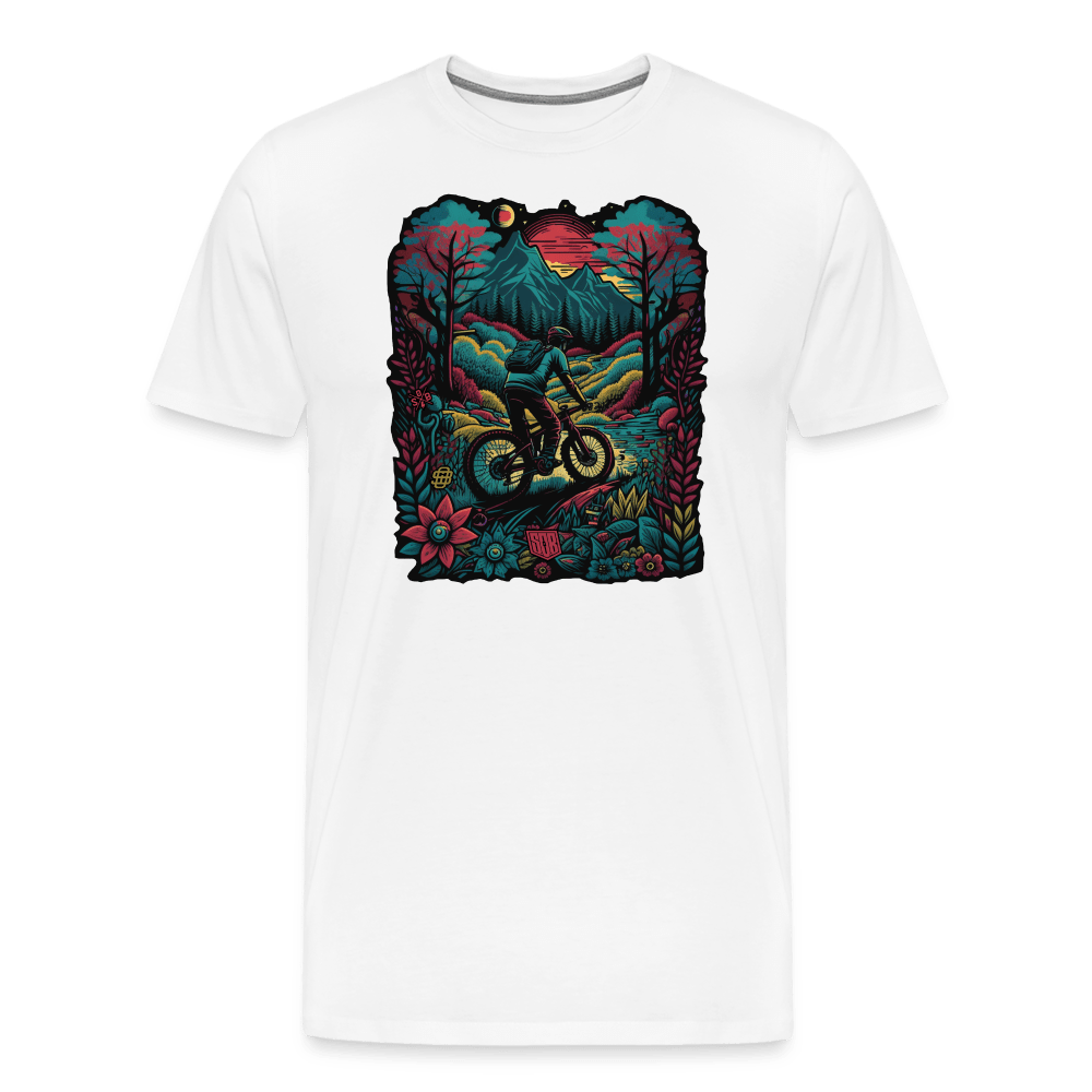 SPOD Männer Premium T-Shirt | Spreadshirt 812 weiß / S Colored SoB Roundup - Männer Premium T-Shirt E-Bike-Community