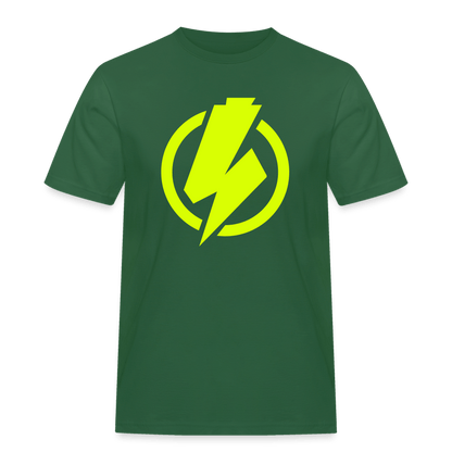 SPOD Männer Workwear T-Shirt Flaschengrün / S Lightning - Männer Russell Athletic E-Bike-Community