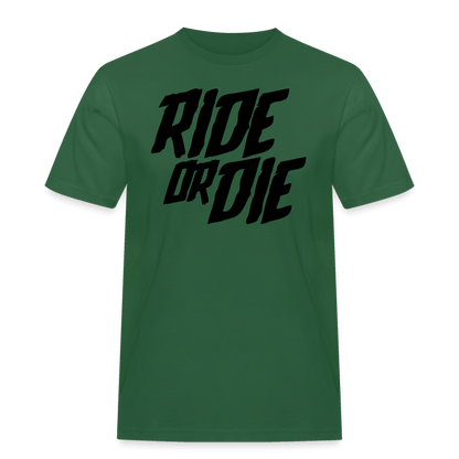 SPOD Männer Workwear T-Shirt Flaschengrün / S Ride or Die - Russell Athletic Shirt E-Bike-Community