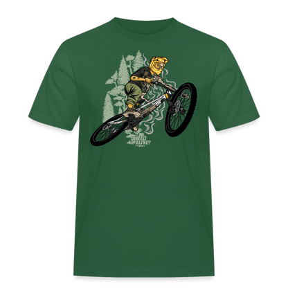 SPOD Männer Workwear T-Shirt Flaschengrün / S Shred or Alive - Jumper - Männer Workwear T-Shirt E-Bike-Community