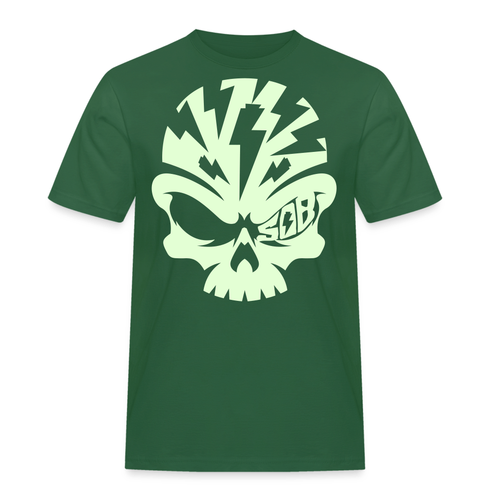 SPOD Männer Workwear T-Shirt Flaschengrün / S Skullhead - Männer Russell T-Shirt E-Bike-Community