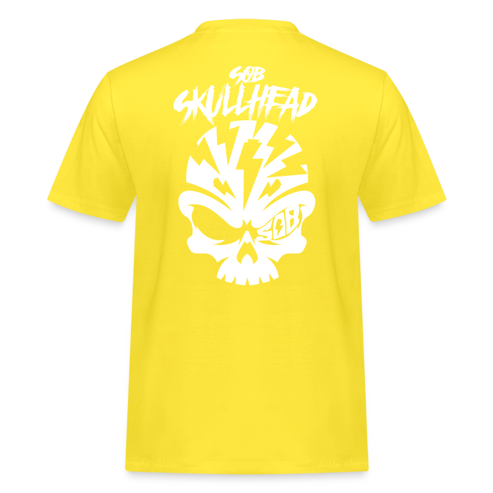 SPOD Männer Workwear T-Shirt Gelb / S Skullhead - Titel - Männer Russell Shirt E-Bike-Community