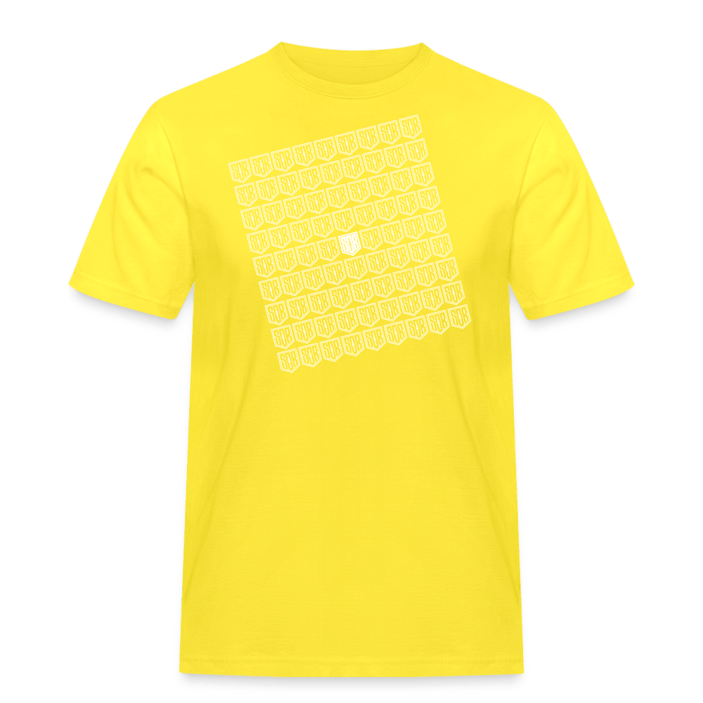 SPOD Männer Workwear T-Shirt Gelb / S SOB - FINEART - Männer Workwear T-Shirt E-Bike-Community
