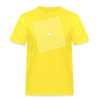 SPOD Männer Workwear T-Shirt Gelb / S SOB - FINEART - Männer Workwear T-Shirt E-Bike-Community