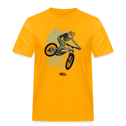 SPOD Männer Workwear T-Shirt Gold / S Shred or Alive 2022 - Männer Russell Athletic T-Shirt E-Bike-Community