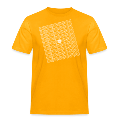 SPOD Männer Workwear T-Shirt Gold / S SOB - FINEART - Männer Workwear T-Shirt E-Bike-Community