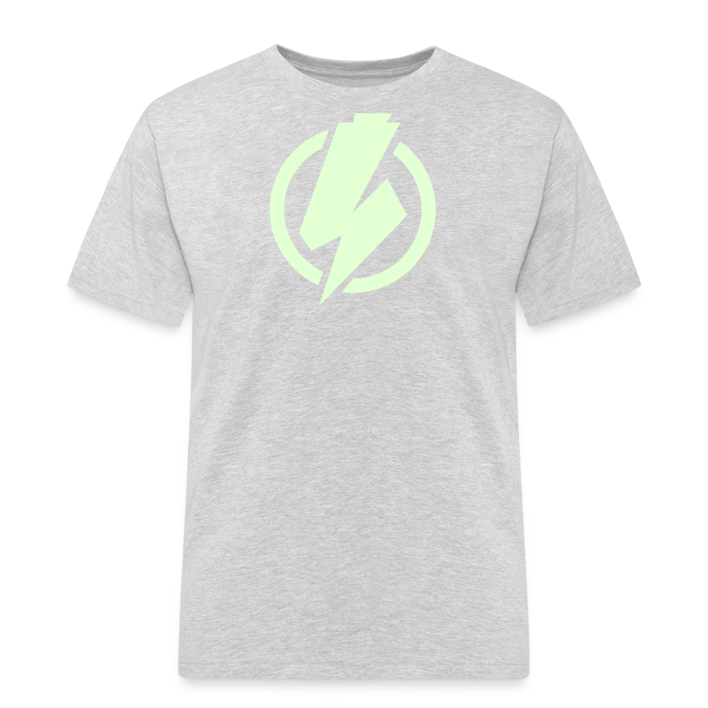 SPOD Männer Workwear T-Shirt Grau meliert / S Lightning - Glow in the Dark - Männer Russell Athletic E-Bike-Community