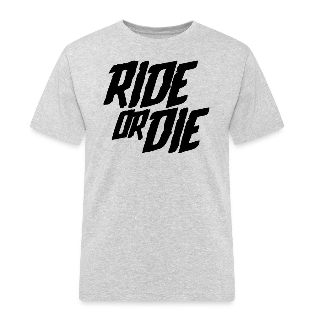 SPOD Männer Workwear T-Shirt Grau meliert / S Ride or Die - Russell Athletic Shirt E-Bike-Community