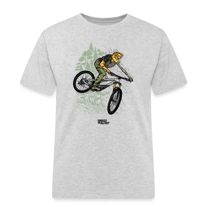 SPOD Männer Workwear T-Shirt Grau meliert / S Shred or Alive 2022 - Männer Russell Athletic T-Shirt E-Bike-Community