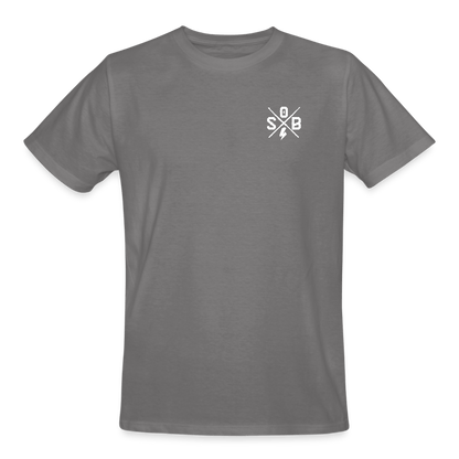 SPOD Männer Workwear T-Shirt Grau / S Cross / Haters - 2 Side - Russel Athletics T-Shirt E-Bike-Community
