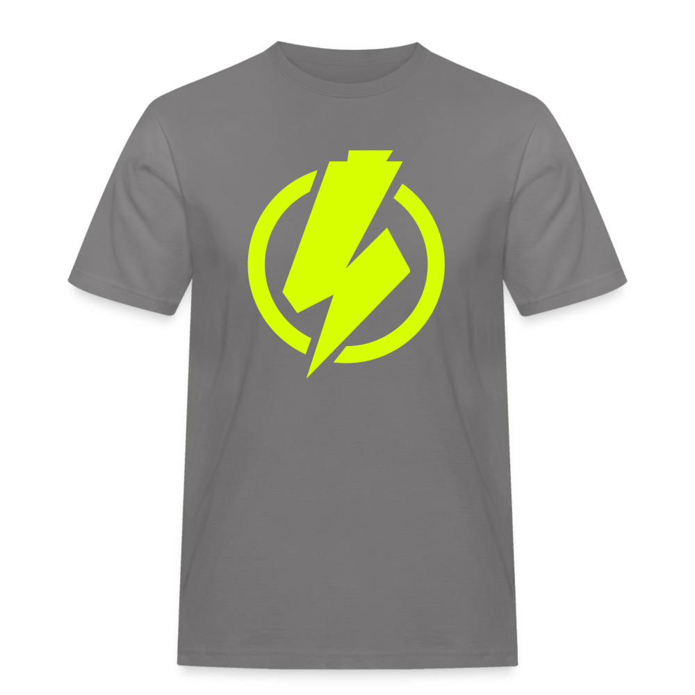 SPOD Männer Workwear T-Shirt Grau / S Lightning - Männer Russell Athletic E-Bike-Community