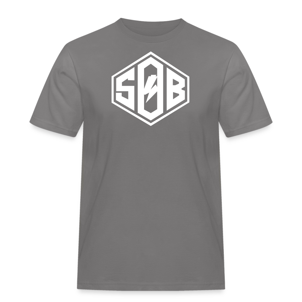 SPOD Männer Workwear T-Shirt Grau / S SoB Diamond - Männer Russel Athletic Shirt E-Bike-Community