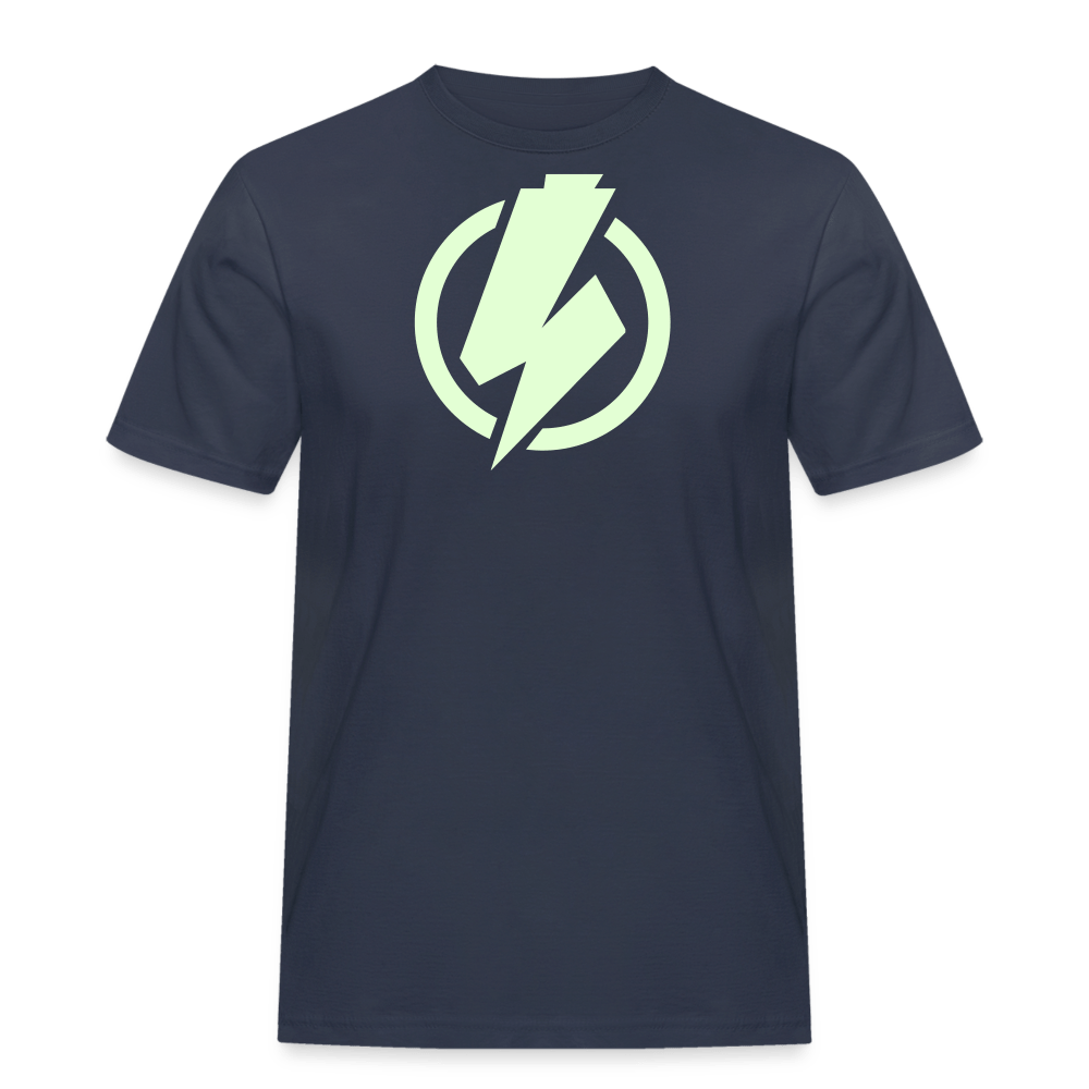 SPOD Männer Workwear T-Shirt Navy / S Lightning - Glow in the Dark - Männer Russell Athletic E-Bike-Community
