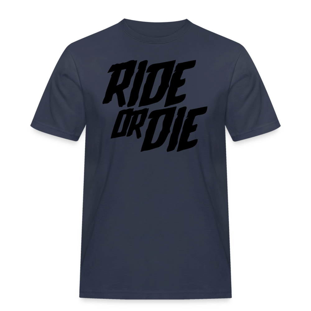 SPOD Männer Workwear T-Shirt Navy / S Ride or Die - Russell Athletic Shirt E-Bike-Community