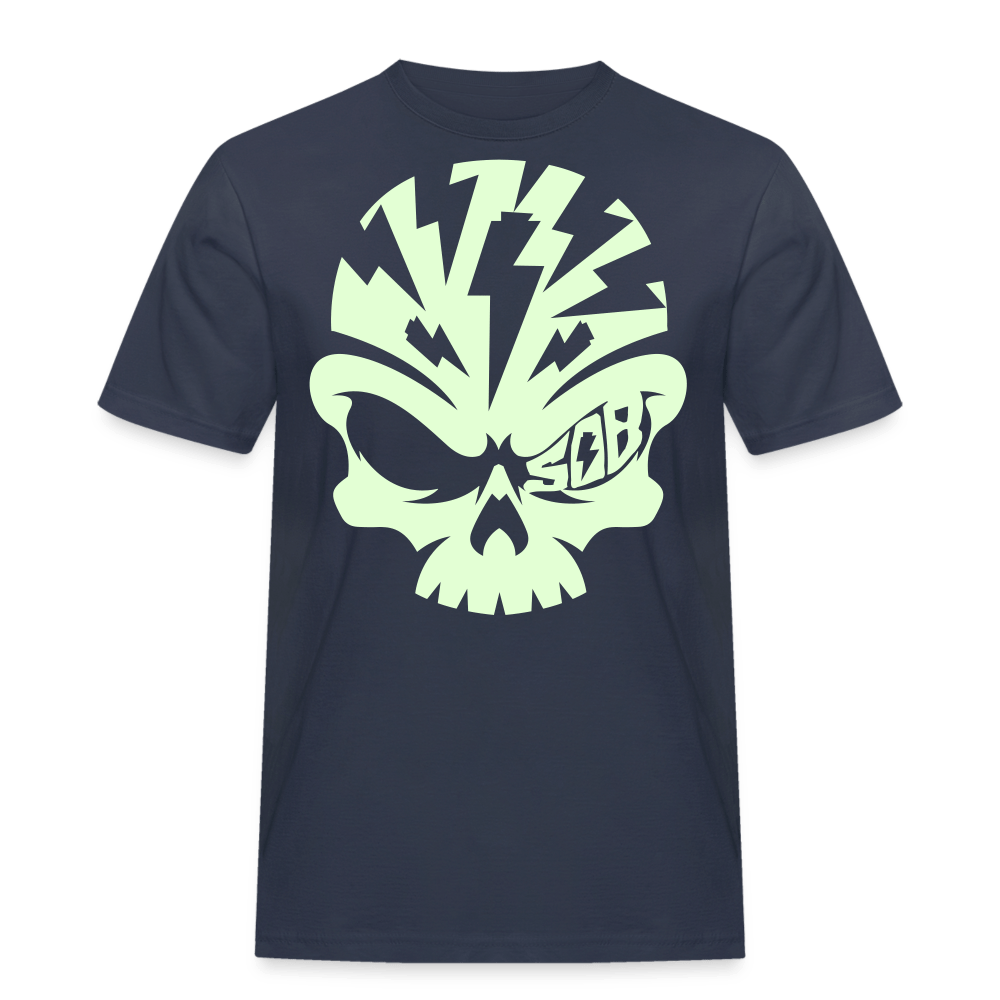 SPOD Männer Workwear T-Shirt Navy / S Skullhead - Männer Russell T-Shirt E-Bike-Community