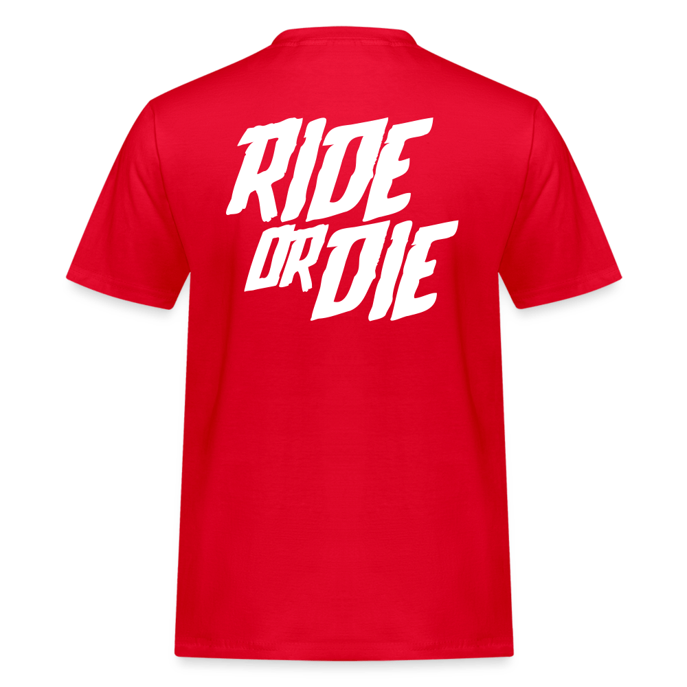 SPOD Männer Workwear T-Shirt Rot / S Ride or Die Russell Athletic  T-Shirt E-Bike-Community