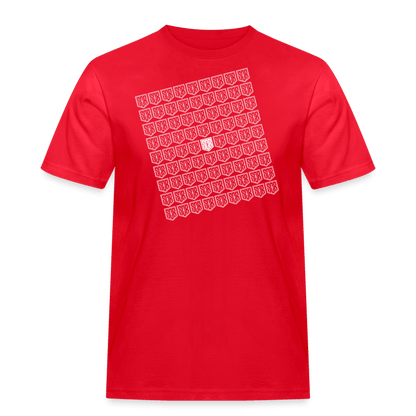 SPOD Männer Workwear T-Shirt Rot / S SOB - FINEART - Männer Workwear T-Shirt E-Bike-Community