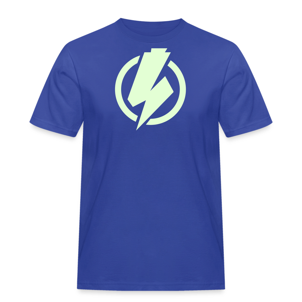SPOD Männer Workwear T-Shirt Royalblau / S Lightning - Glow in the Dark - Männer Russell Athletic E-Bike-Community