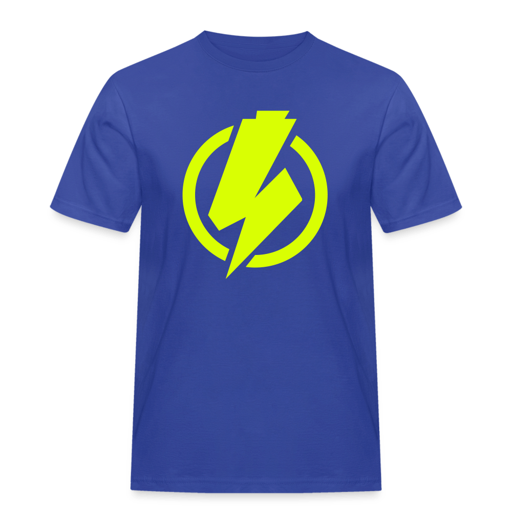 SPOD Männer Workwear T-Shirt Royalblau / S Lightning - Männer Russell Athletic E-Bike-Community