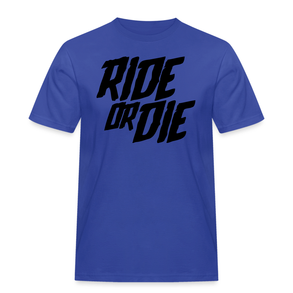 SPOD Männer Workwear T-Shirt Royalblau / S Ride or Die - Russell Athletic Shirt E-Bike-Community