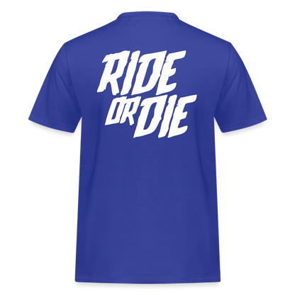 SPOD Männer Workwear T-Shirt Royalblau / S Ride or Die Russell Athletic  T-Shirt E-Bike-Community