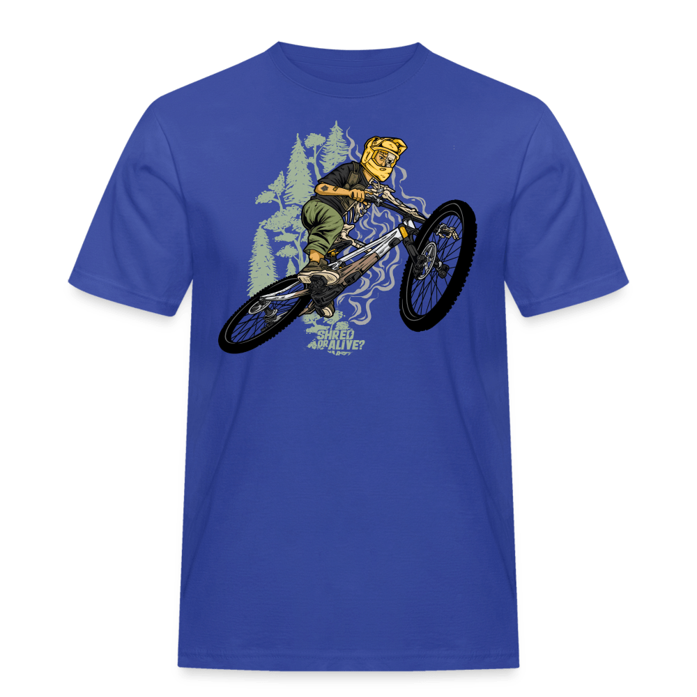 SPOD Männer Workwear T-Shirt Royalblau / S Shred or Alive - Jumper - Männer Workwear T-Shirt E-Bike-Community