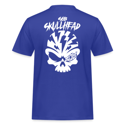 SPOD Männer Workwear T-Shirt Royalblau / S Skullhead - Titel - Männer Russell Shirt E-Bike-Community