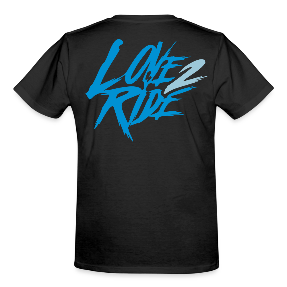 SPOD Männer Workwear T-Shirt Schwarz / S Blue Line - Love 2 Ride - Russell Athletics E-Bike-Community