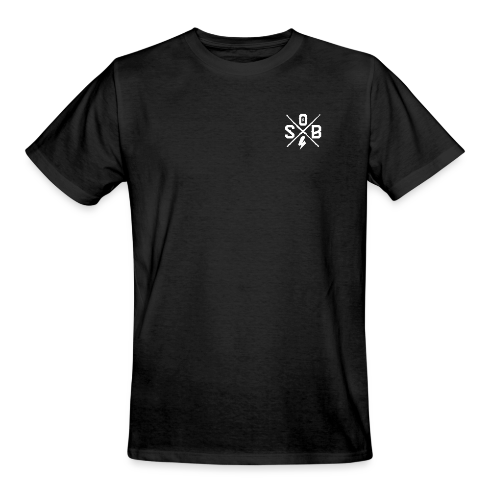 SPOD Männer Workwear T-Shirt Schwarz / S Cross / Haters - 2 Side - Russel Athletics T-Shirt E-Bike-Community