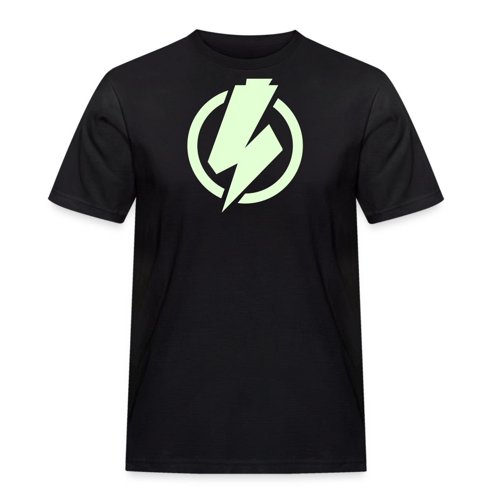 SPOD Männer Workwear T-Shirt Schwarz / S Lightning - Glow in the Dark - Männer Russell Athletic E-Bike-Community
