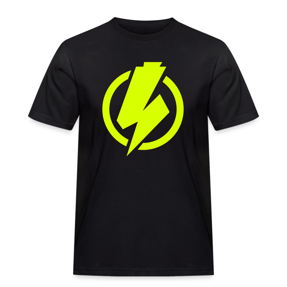 SPOD Männer Workwear T-Shirt Schwarz / S Lightning - Männer Russell Athletic E-Bike-Community