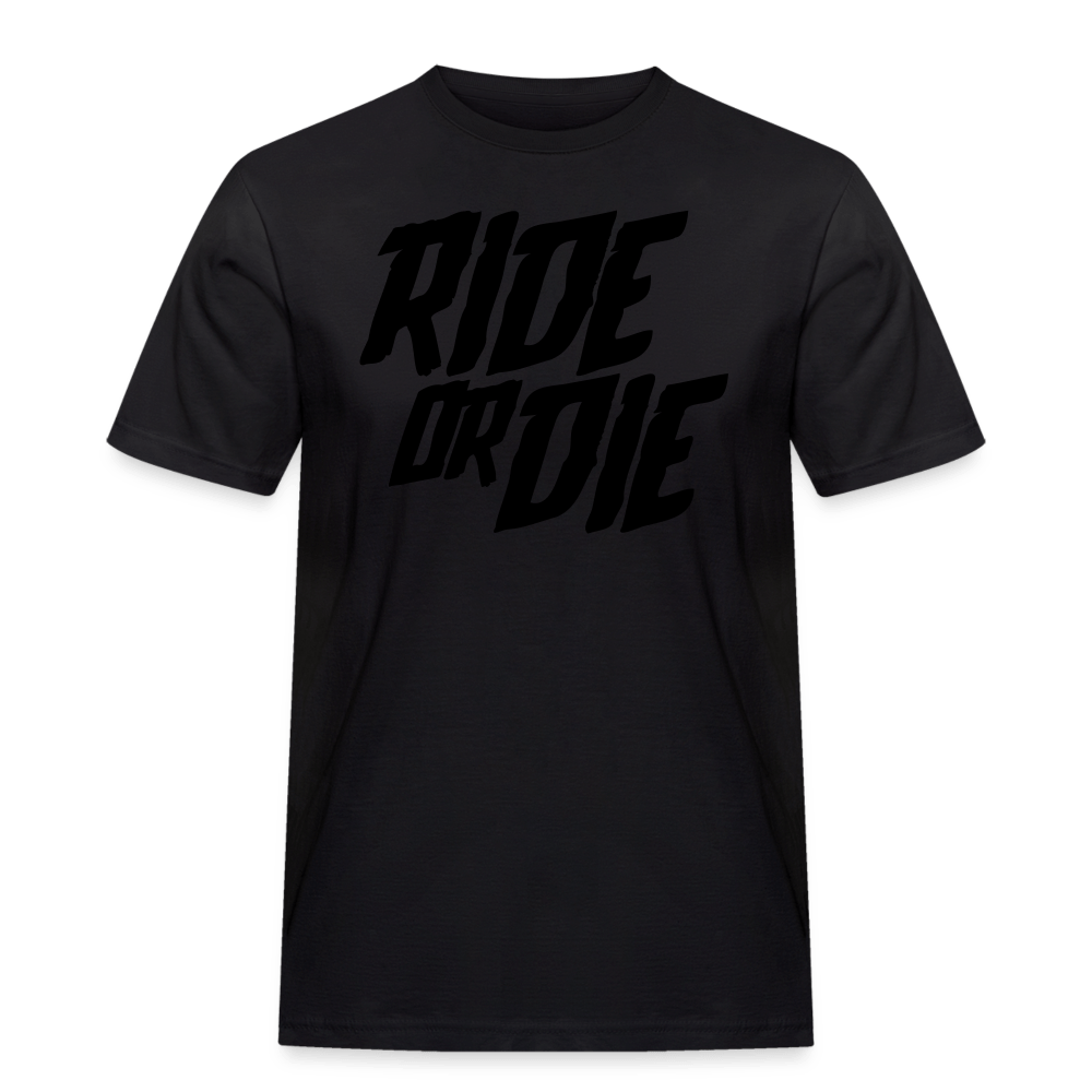 SPOD Männer Workwear T-Shirt Schwarz / S Ride or Die - Russell Athletic Shirt E-Bike-Community