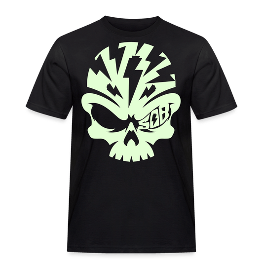 SPOD Männer Workwear T-Shirt Schwarz / S Skullhead - Männer Russell T-Shirt E-Bike-Community