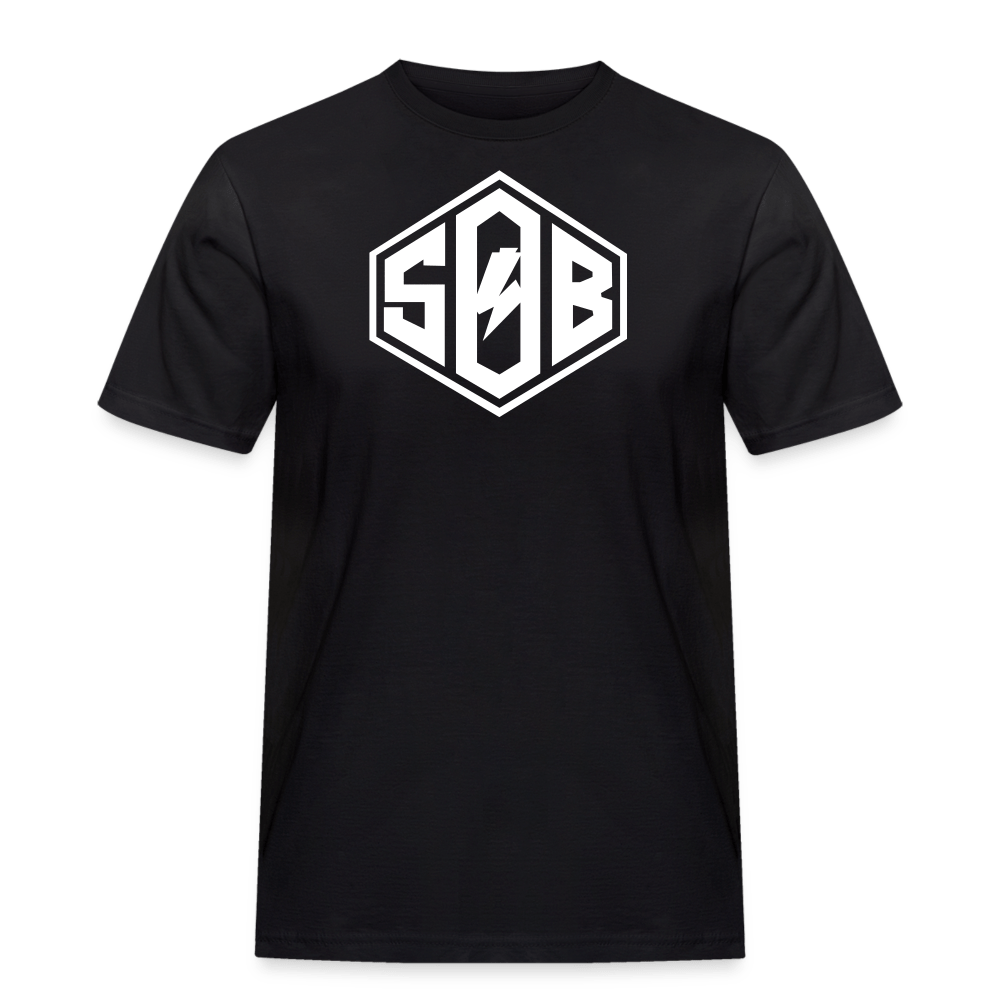 SPOD Männer Workwear T-Shirt Schwarz / S SoB Diamond - Männer Russel Athletic Shirt E-Bike-Community
