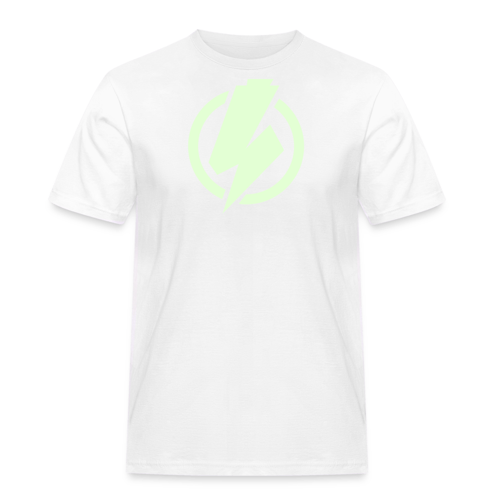 SPOD Männer Workwear T-Shirt weiß / S Lightning - Glow in the Dark - Männer Russell Athletic E-Bike-Community